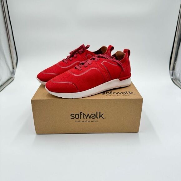 SoftWalk Women’s Stella Red Sneakers Sz 8 - Picture 8 of 8